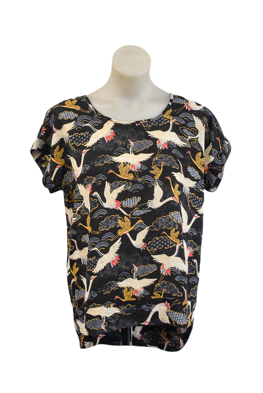 Foil Heron mesh blouse, 10