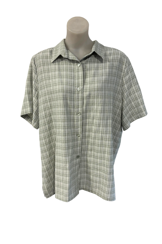 Classique NZ made lightweight button-up blouse, 20