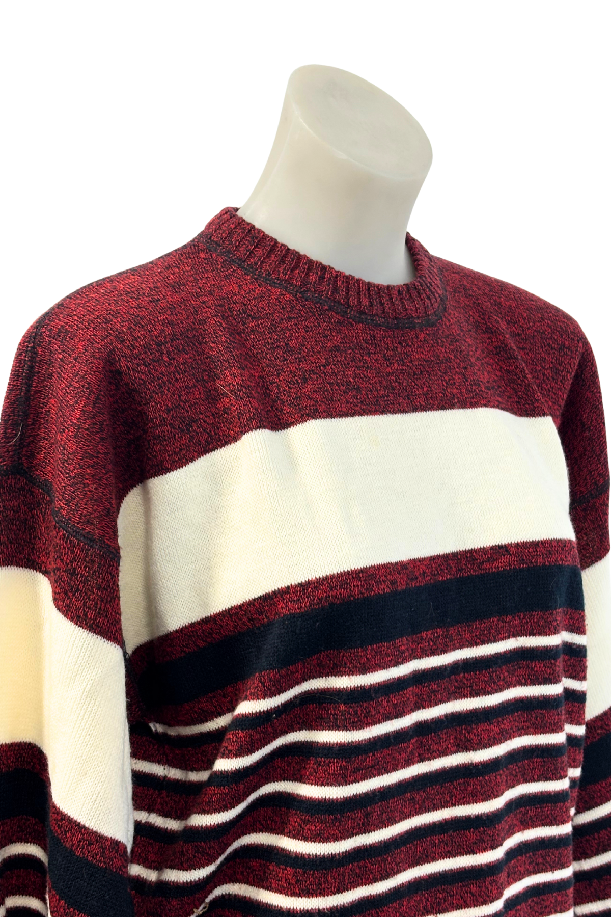 Par Four sportswear striped knit jumper, L