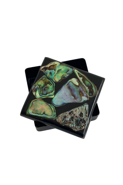 Paua shell trinket box NZ made