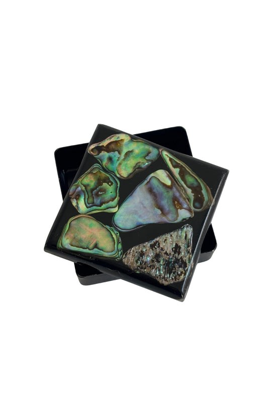 Paua shell trinket box NZ made