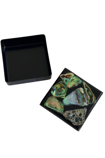 Paua shell trinket box NZ made