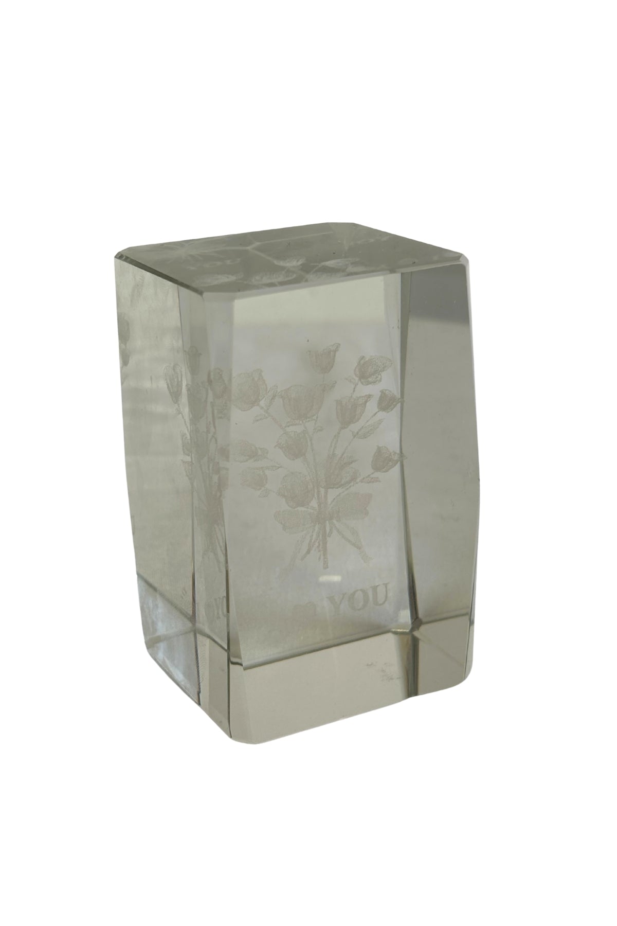 I Love You glass paper weight