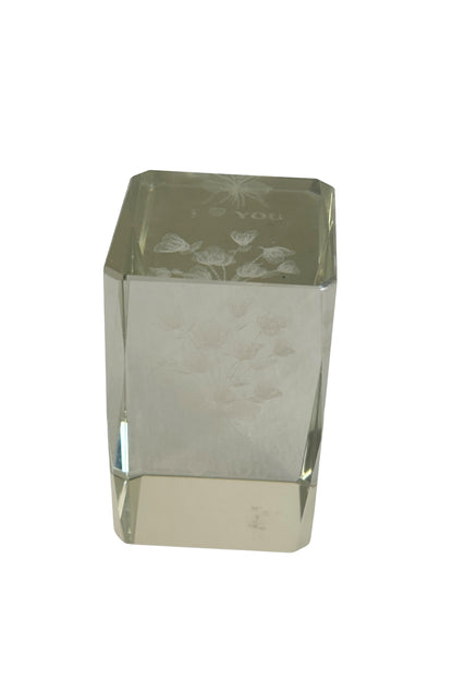 I Love You glass paper weight