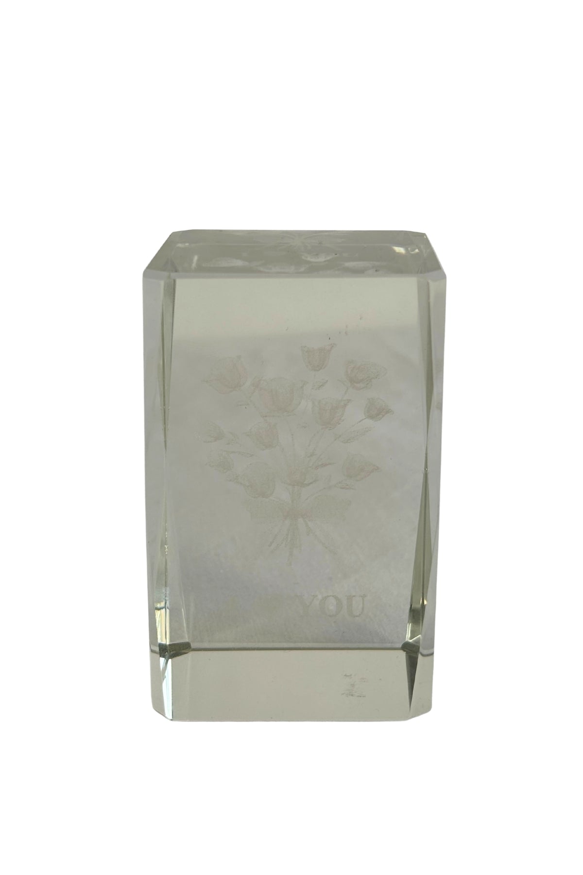 I Love You glass paper weight