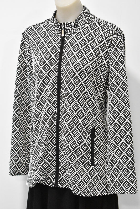 Vassalli black and white jacket, 16