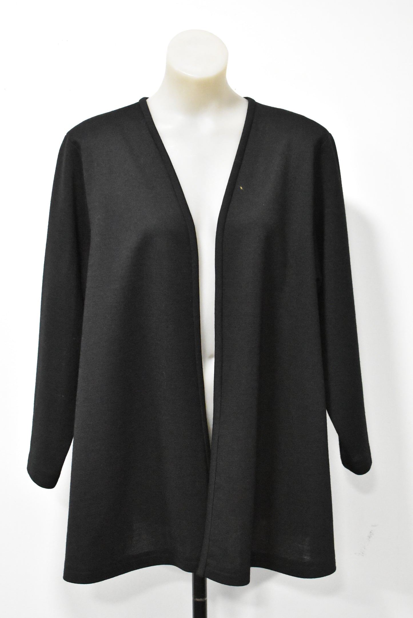 Vintage long black Cardigan M