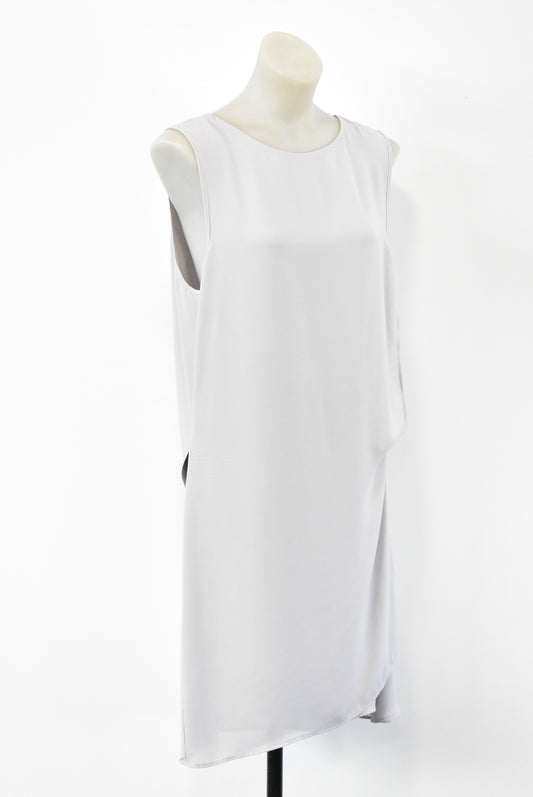 Marilyn Seyb pearl grey sleeveless dress, 14