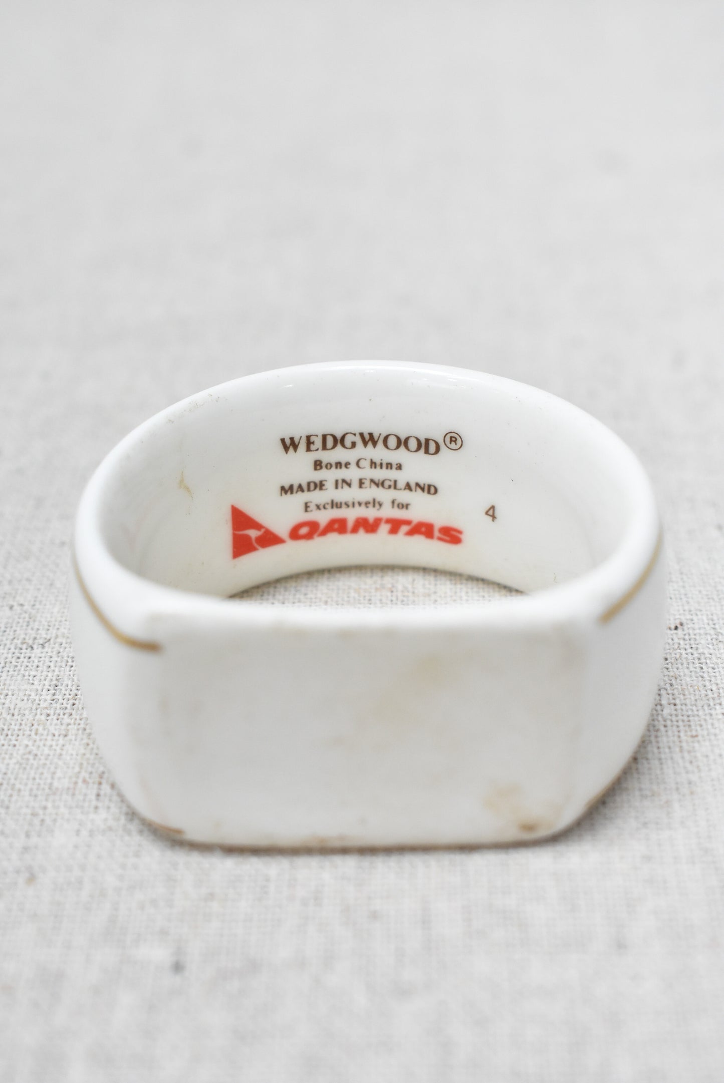 Wedgewood bone china Quantas napkin rings