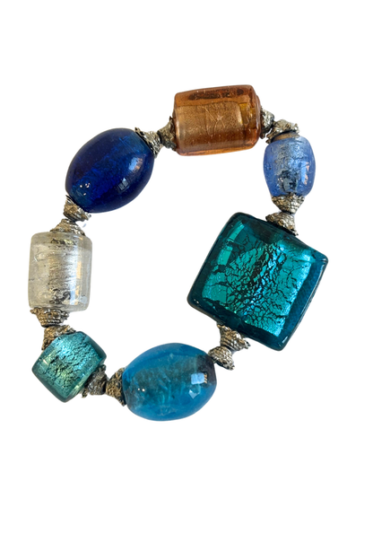 Large glass beaded bracelet