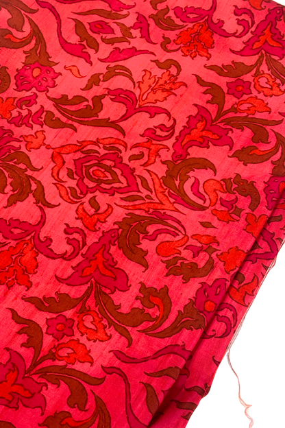 Thai silk bold leafy florals 4.5m