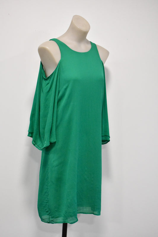 Storm bright green cold shoulder dress, 10