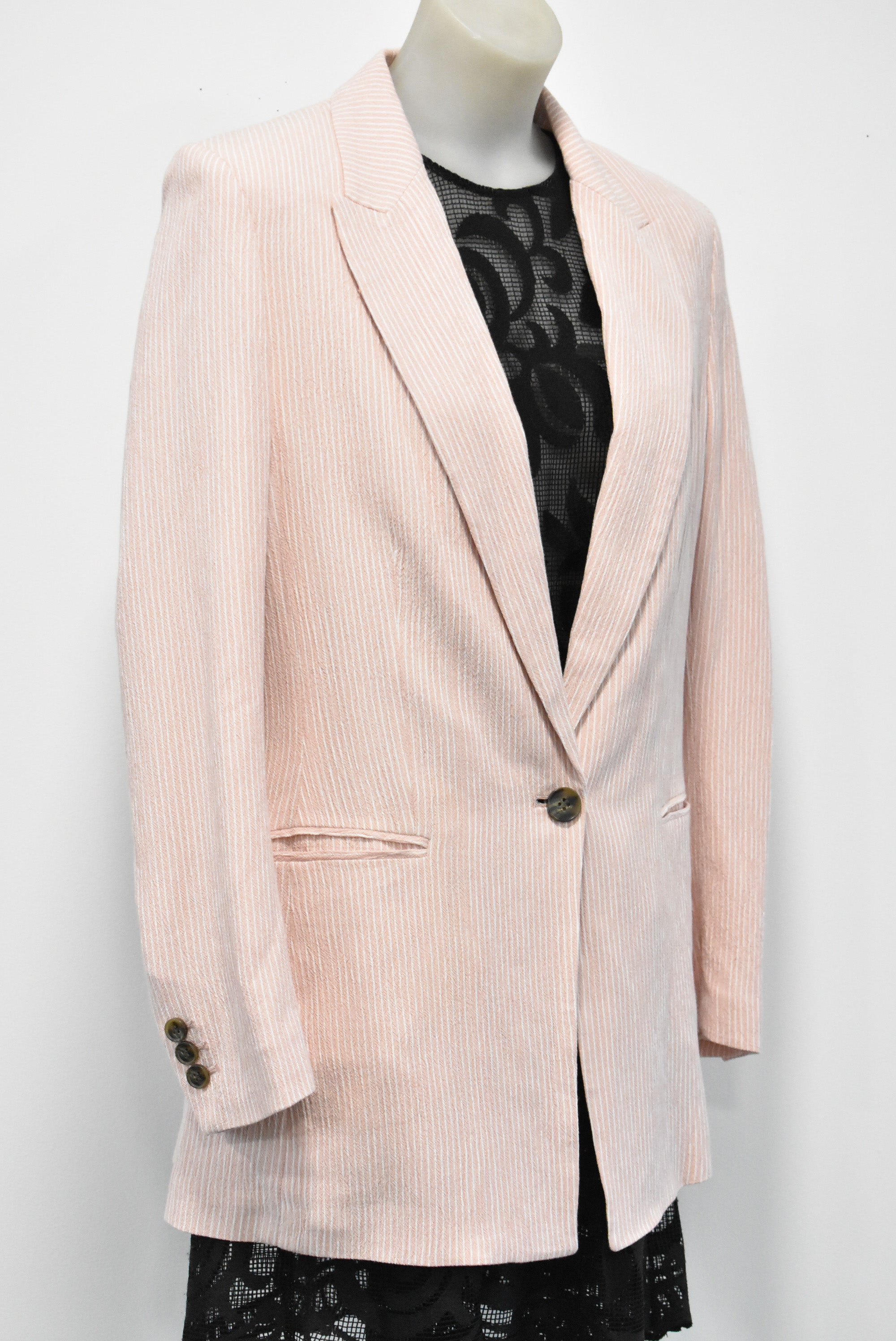 Striped clearance blazer h&m