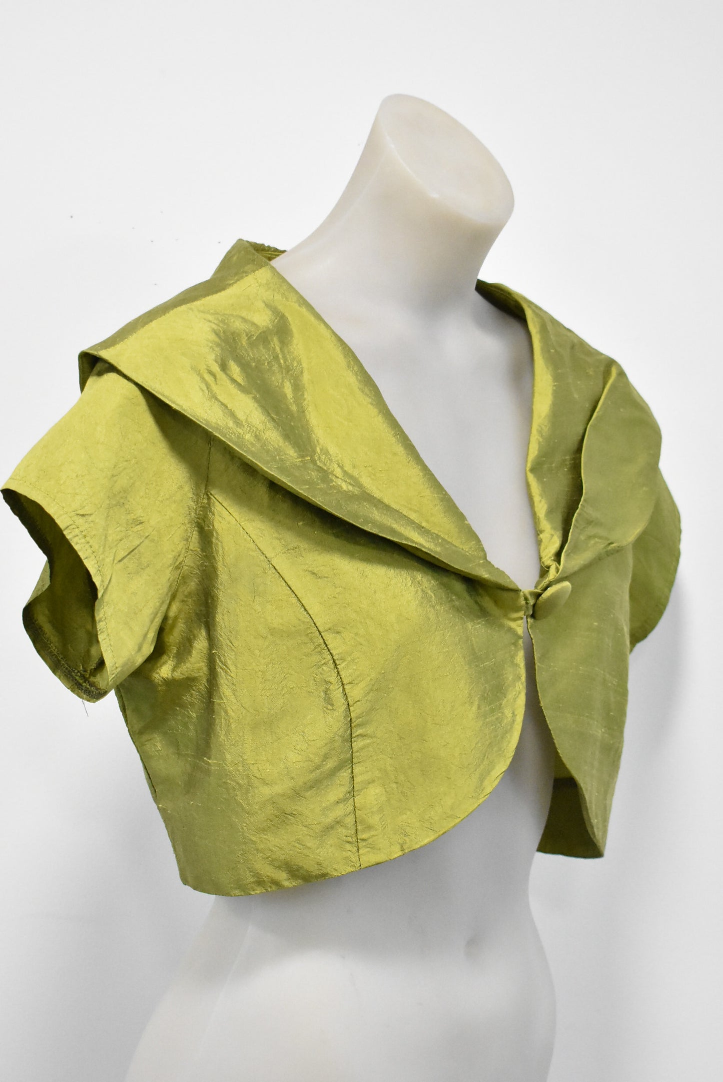 Hallelujah Dunedin made 100% silk bolero jacket, M