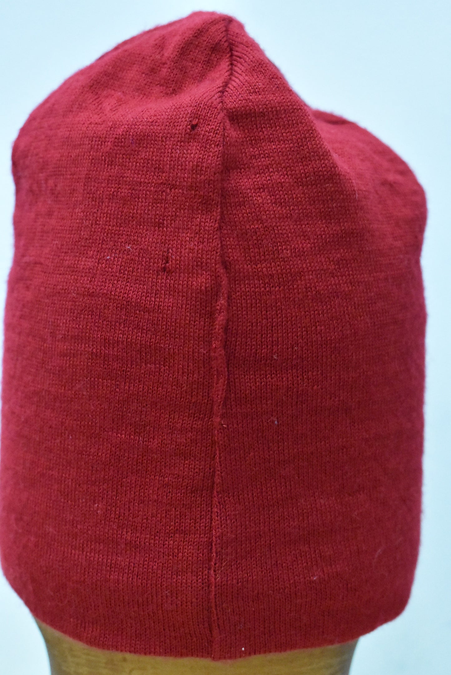 Red merino beanie