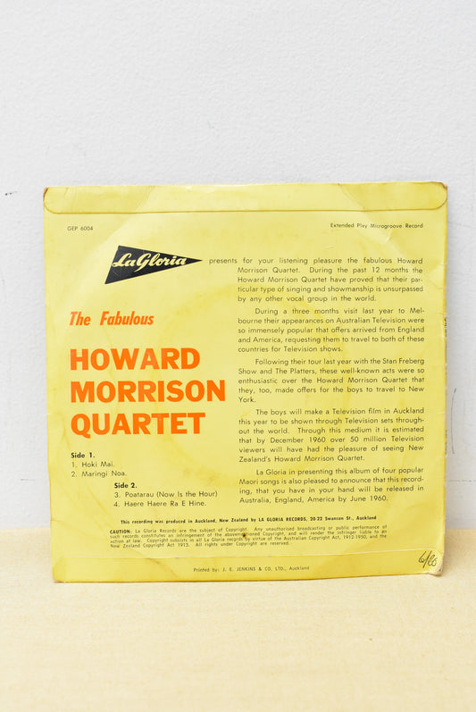 Vintage Howard Morrison Quartet "Four Popular Maori Songs" 1950's vinyl record
