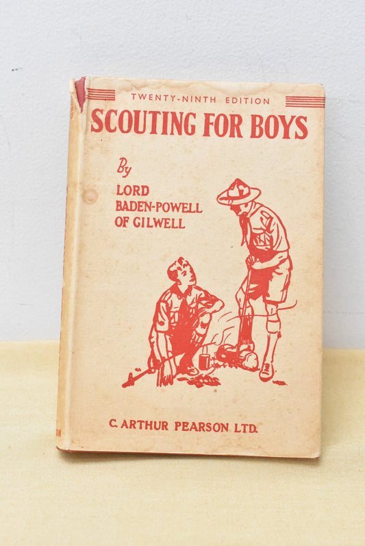 Vintage Scouting for Boys by Lord Baden-Powell 1955 edition