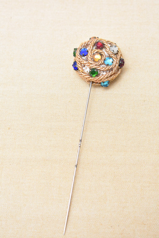 Handmade sparkly hat pin