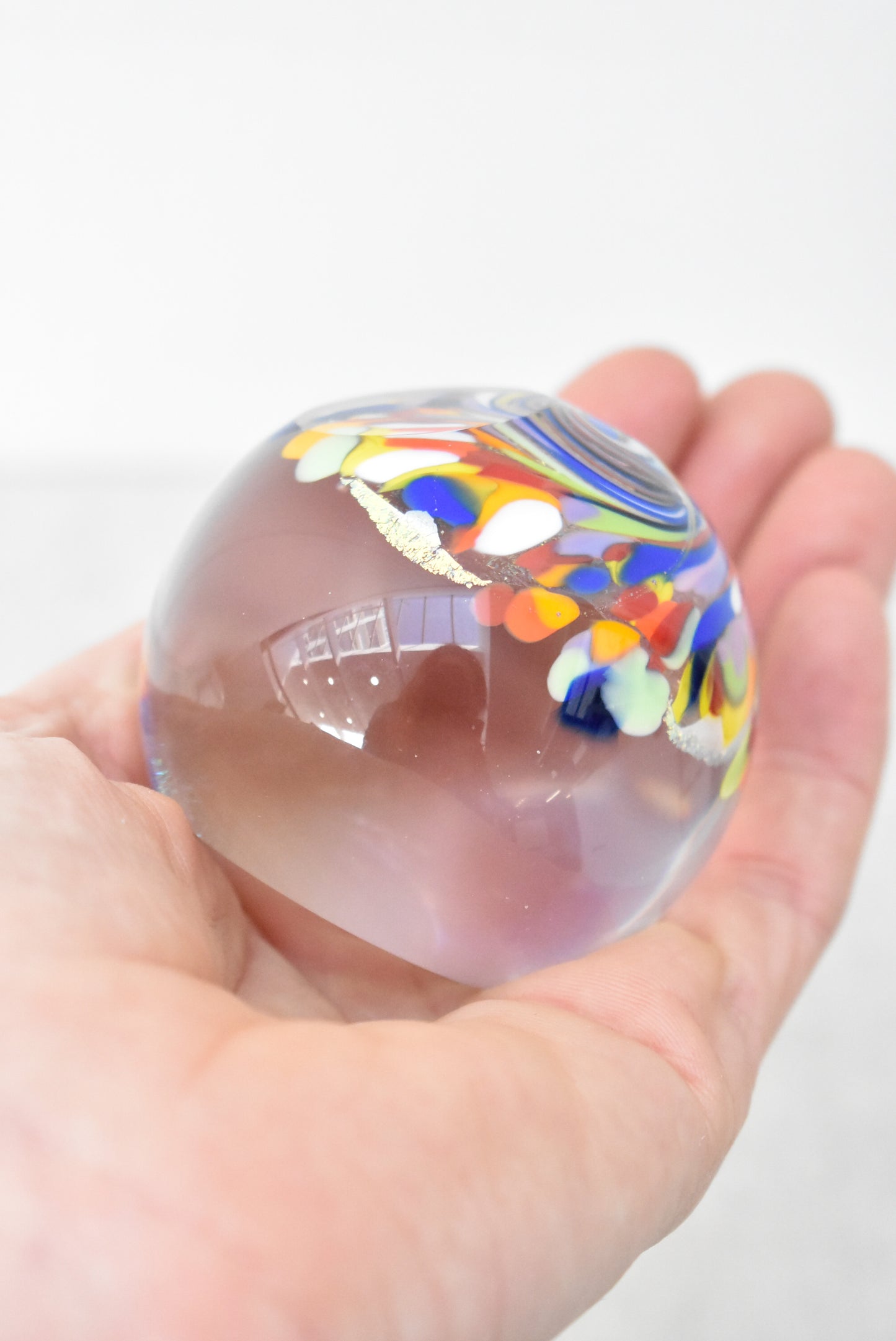 Murano inspired glass paperweight