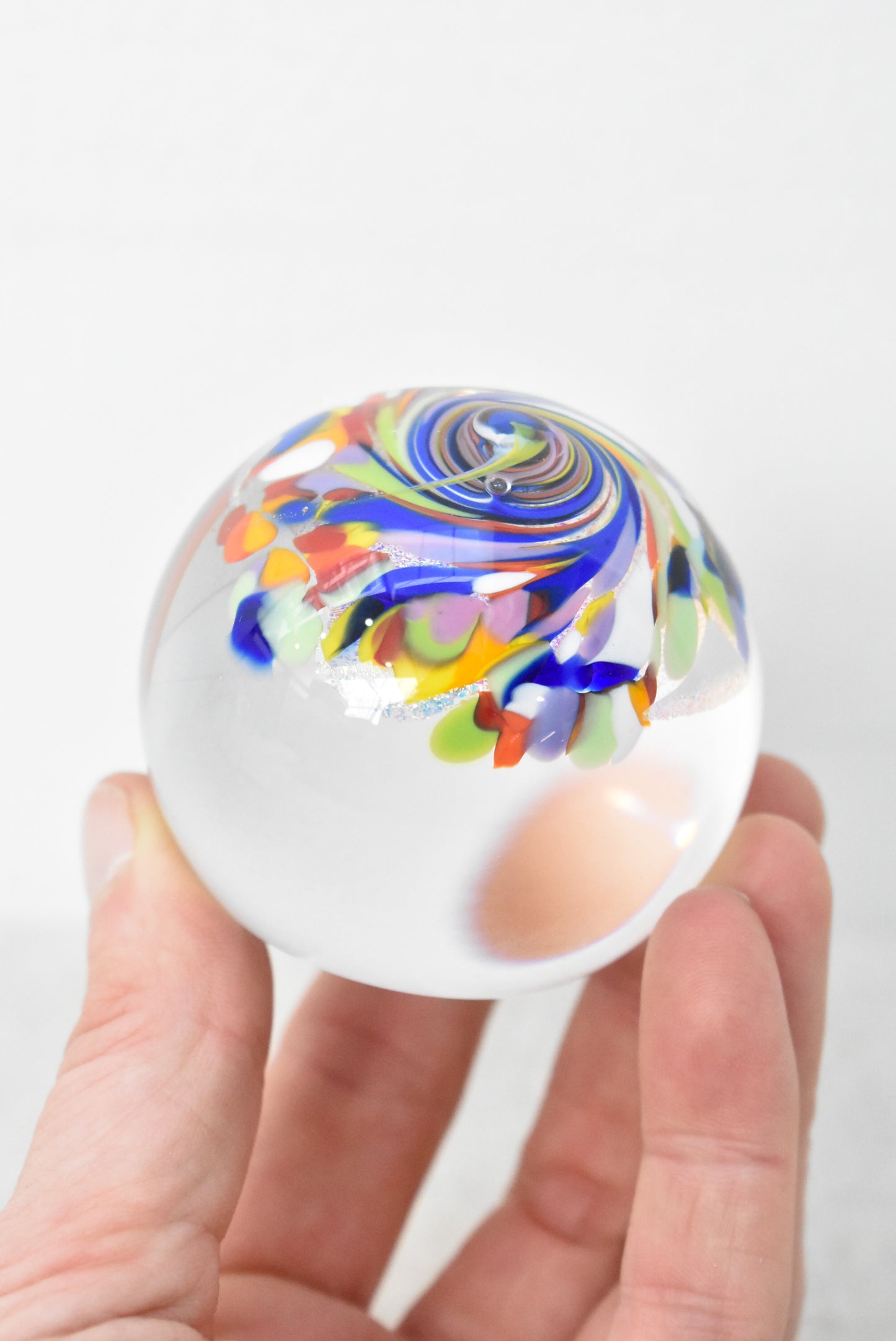 Murano inspired glass paperweight