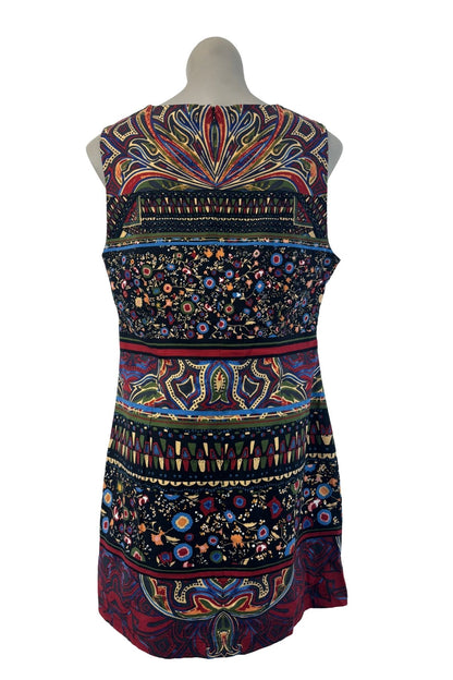Desigual tribal print a-line vest dress, 14/16