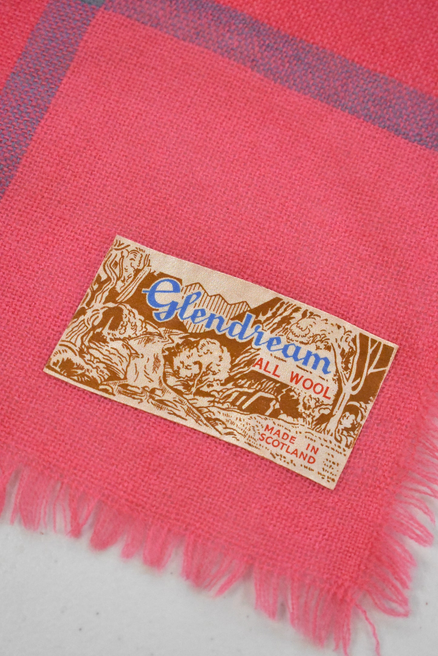 Glendream square 100% wool scarf