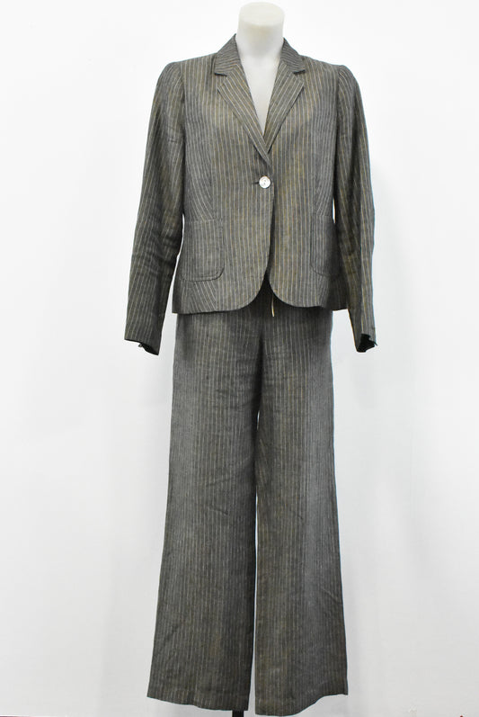 Anna Thomas two piece linen suit, 12