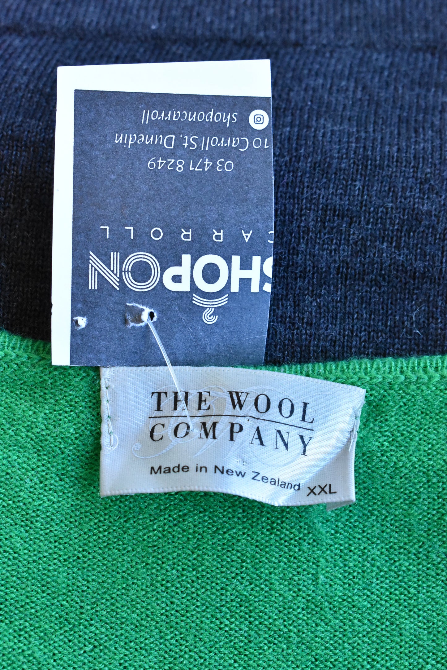 The Wool Company striped cardigan, size XXL