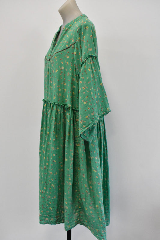 Lolly's Laundry jade green floral dress, size S