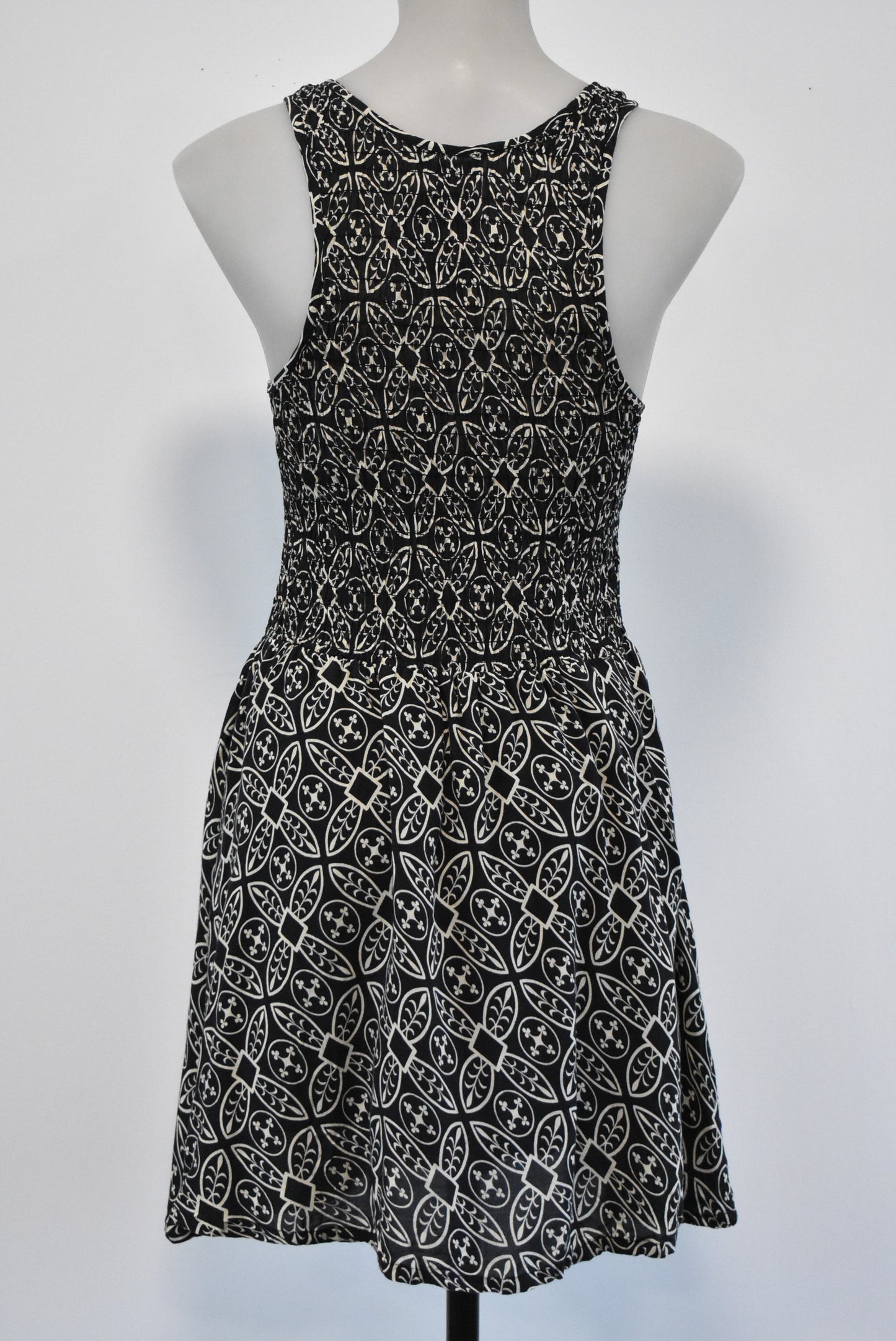 O'Neill black and cream sleeveless dress, size 12