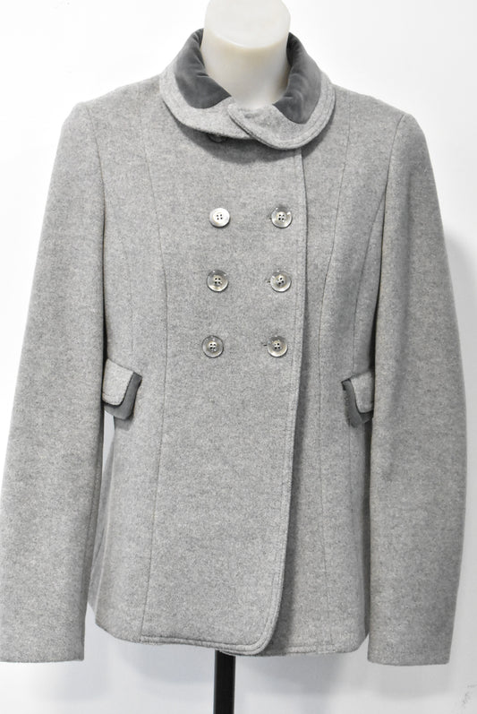 Sisley wool & cashmere blend lined children's coat, 42