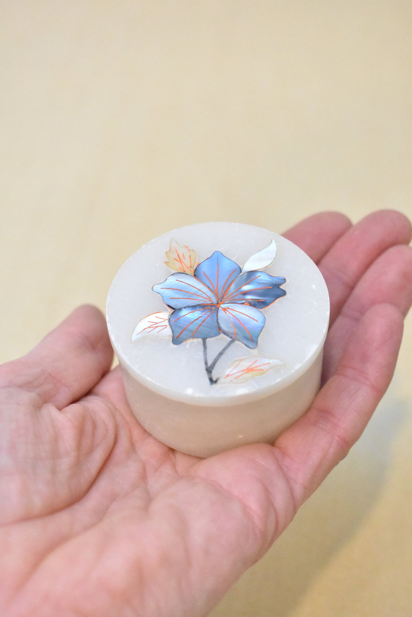 Circular trinket/pill box