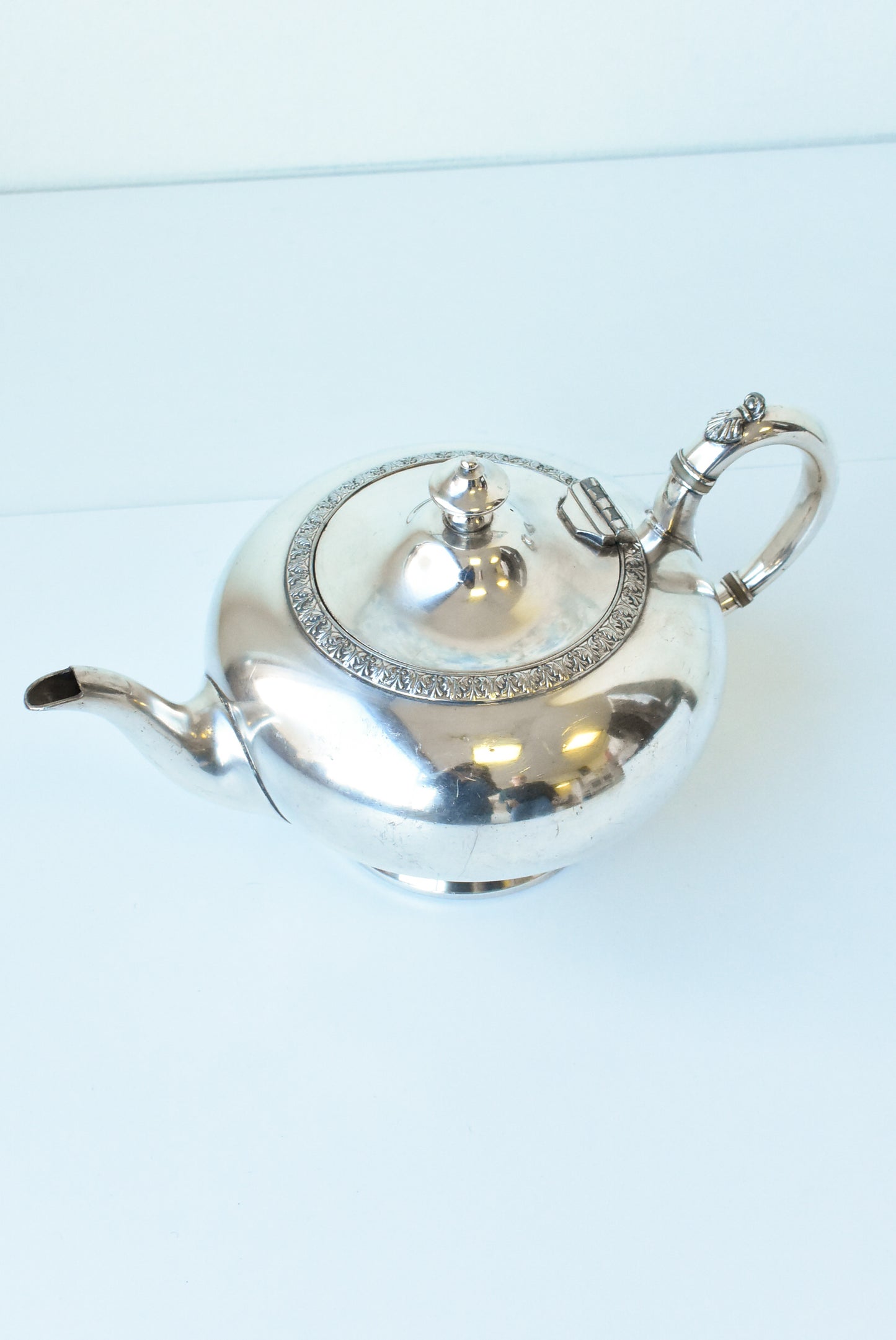 Stewart Dawson vintage silver-plated teapot