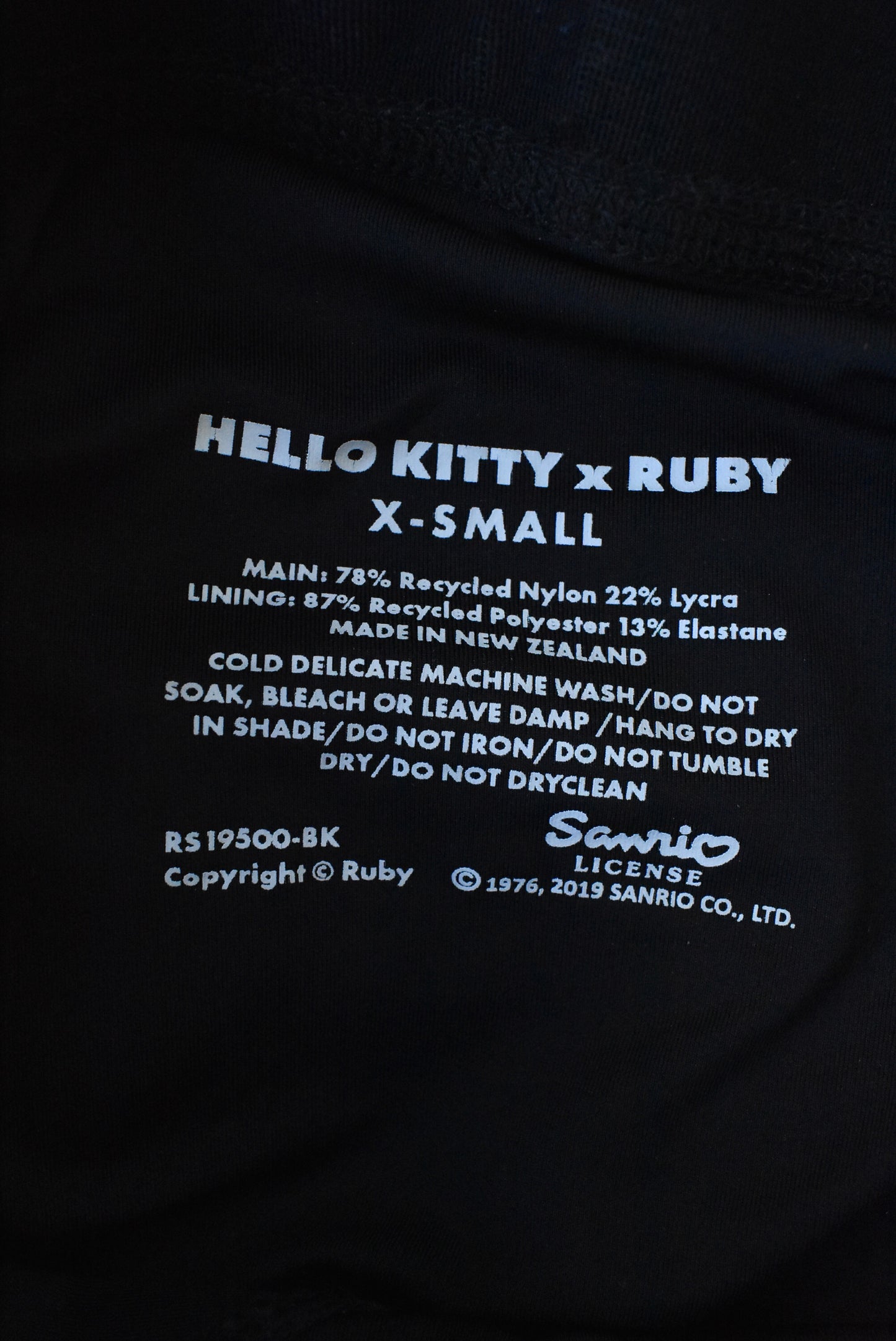 Hello Kitty X Ruby black leggings, size XS