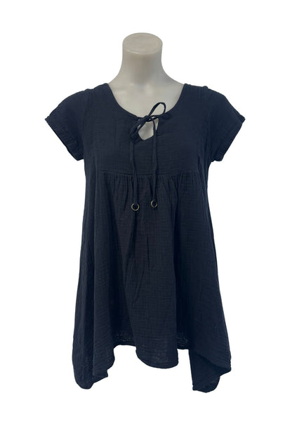 Flowy peplum blouse, M