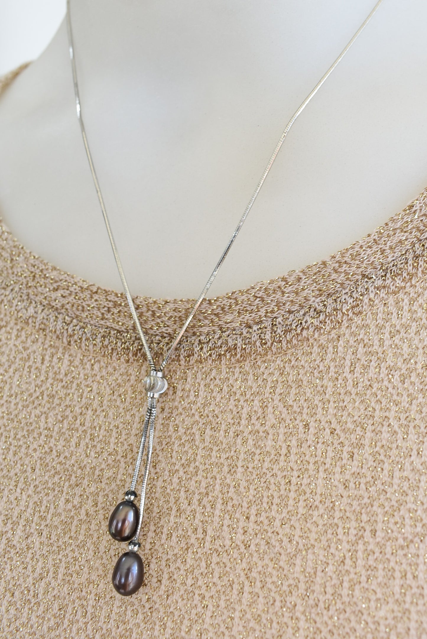 Sterling silver tassel necklace