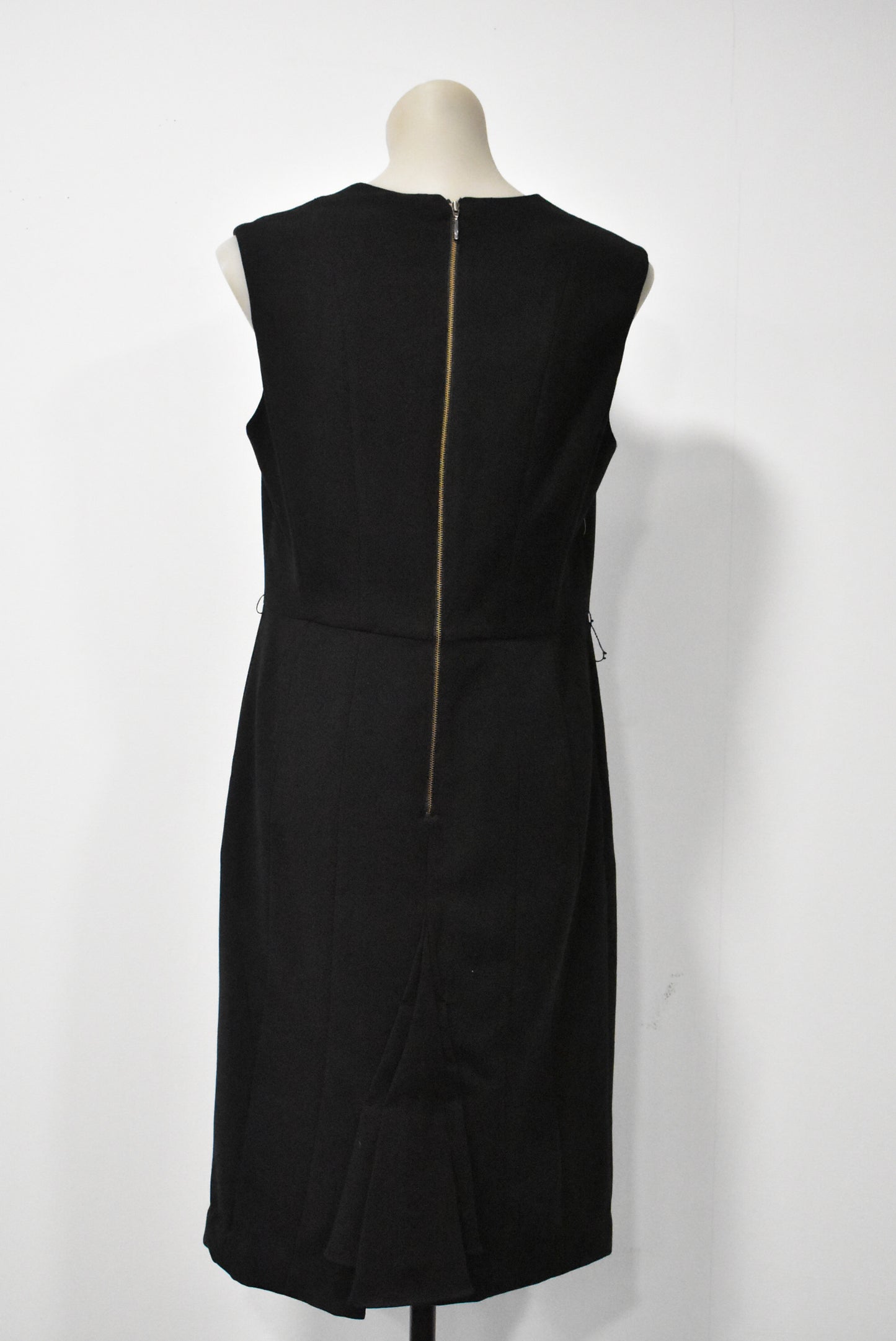 Jasper coran black Queen Anne neckline sheath dress, 14