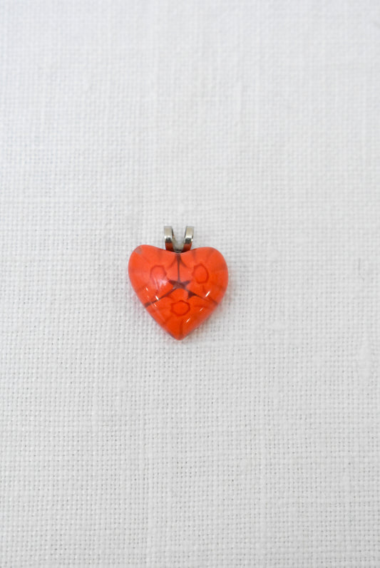 Italian glass heart shaped pendant