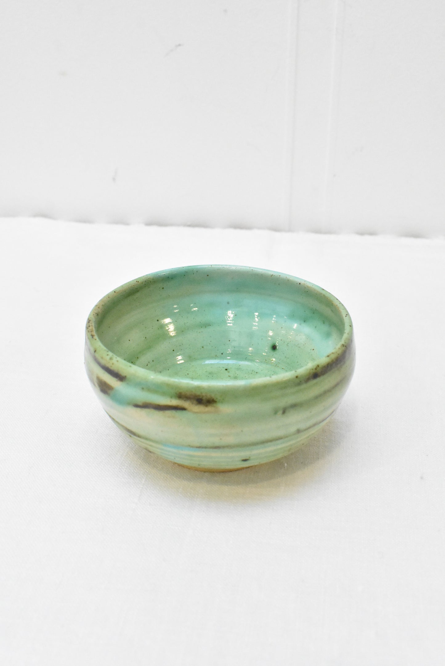 Ina Arthur (Dunedin potter) seafoam green and blue bowl