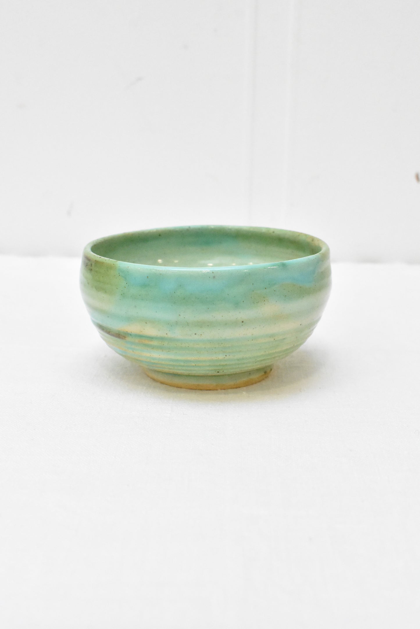 Ina Arthur (Dunedin potter) seafoam green and blue bowl