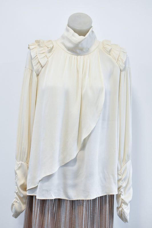 Valencia cream long sleeved top Size Small