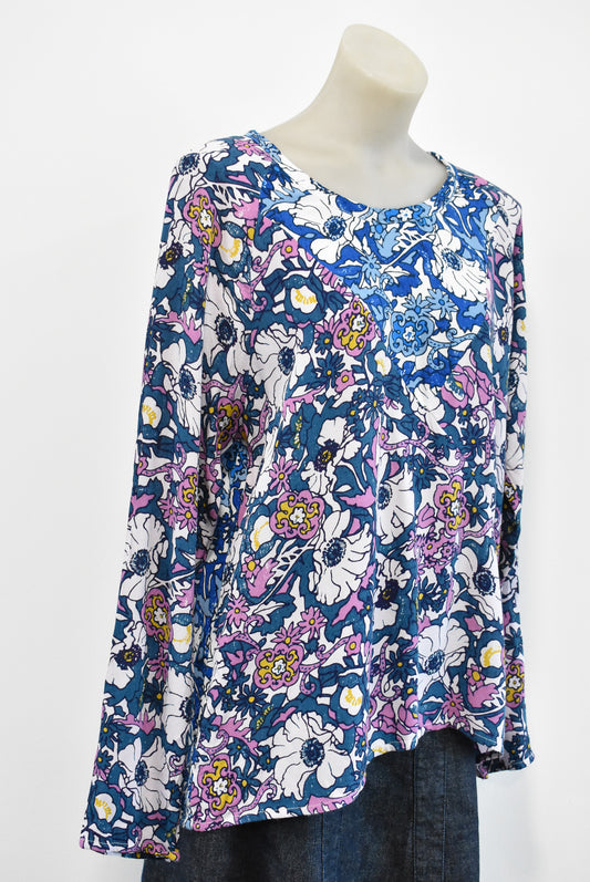 New Lands (NZ) floral top, 12