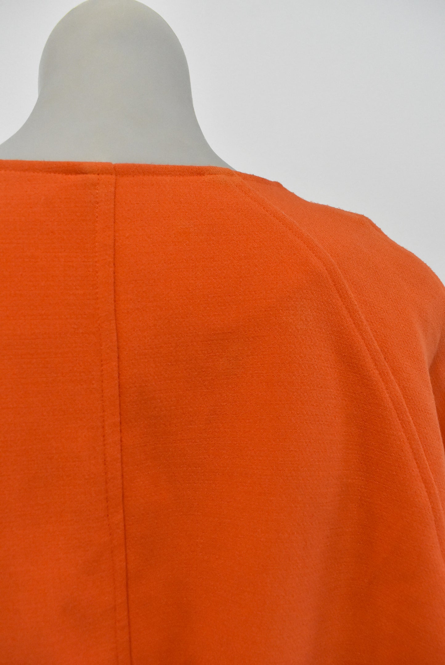 Moochi (NZ) cropped open front orange jacket/top, 10
