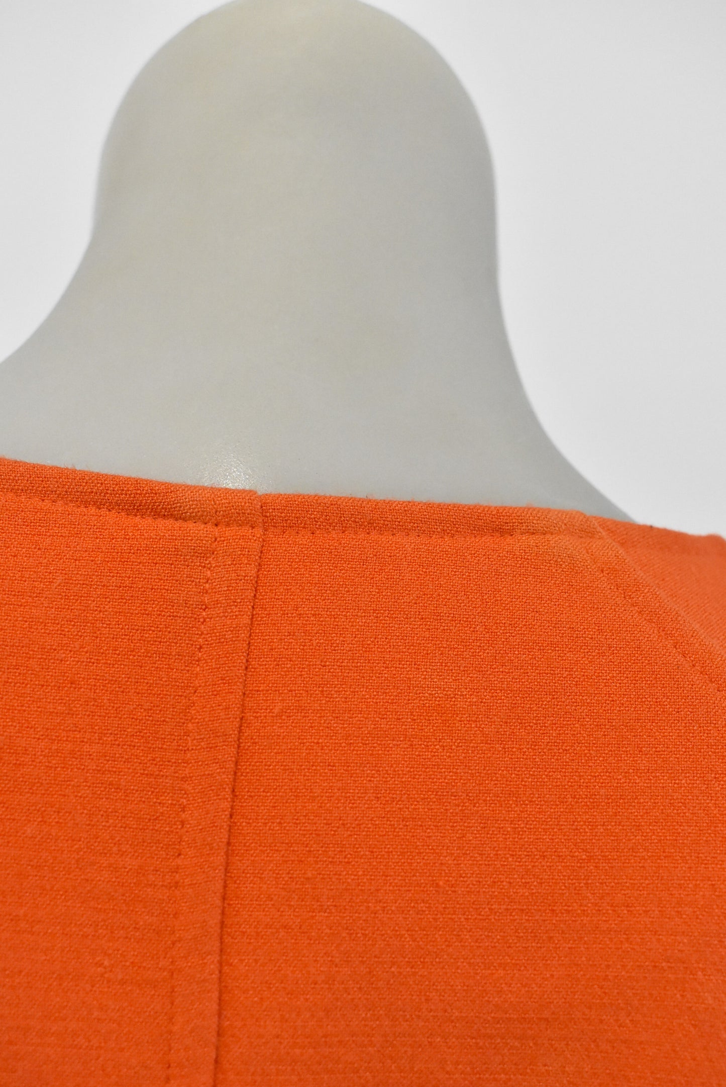 Moochi (NZ) cropped open front orange jacket/top, 10