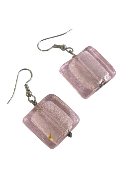 Pink glass earring bundle