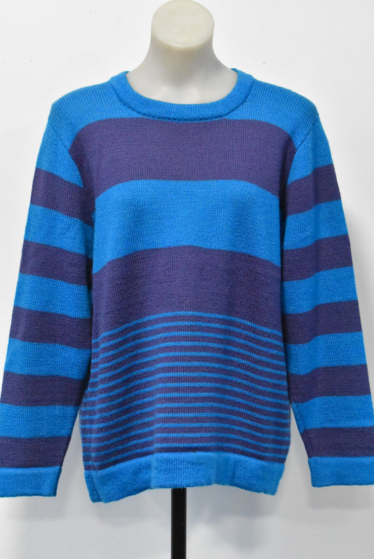 Caroline Sills stripy wool jumper, M