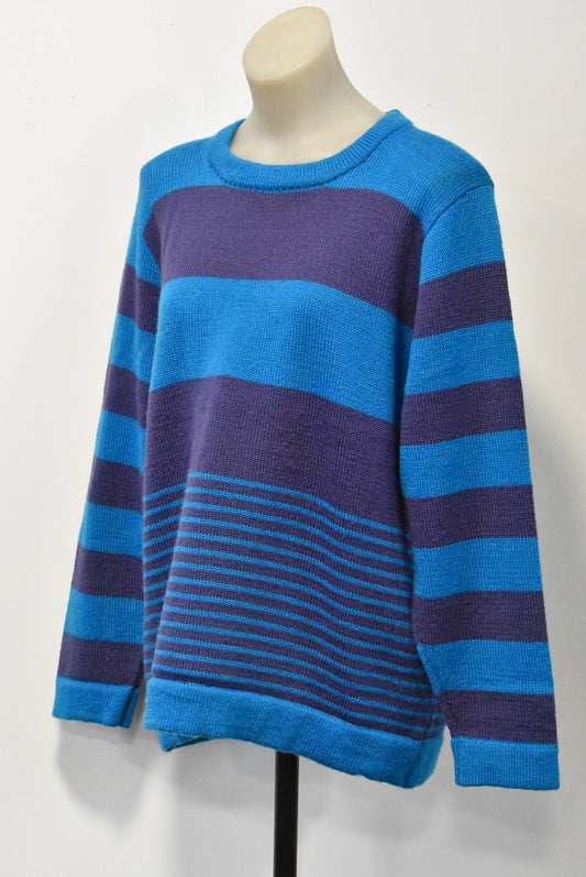 Caroline Sills stripy wool jumper, M