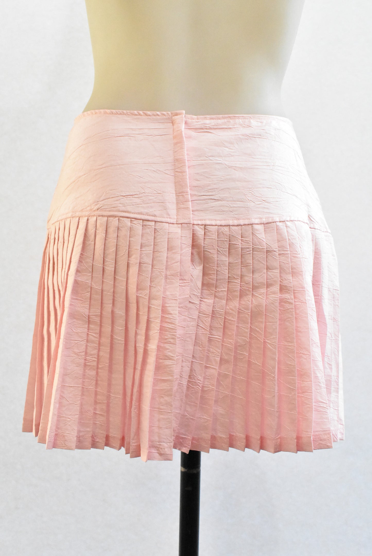 Cherade retro pink pleat mini, size 12
