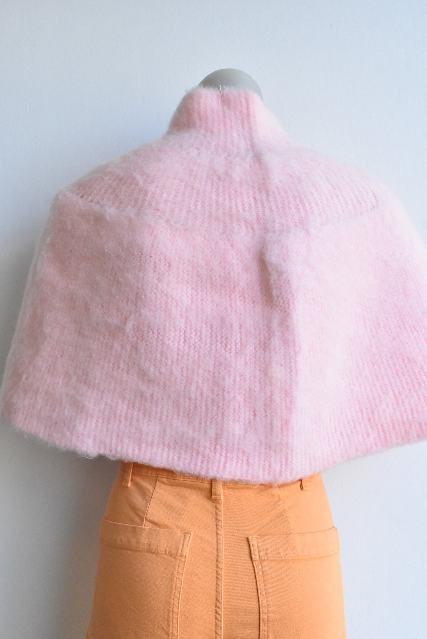 Pink fluffy jacket/cape