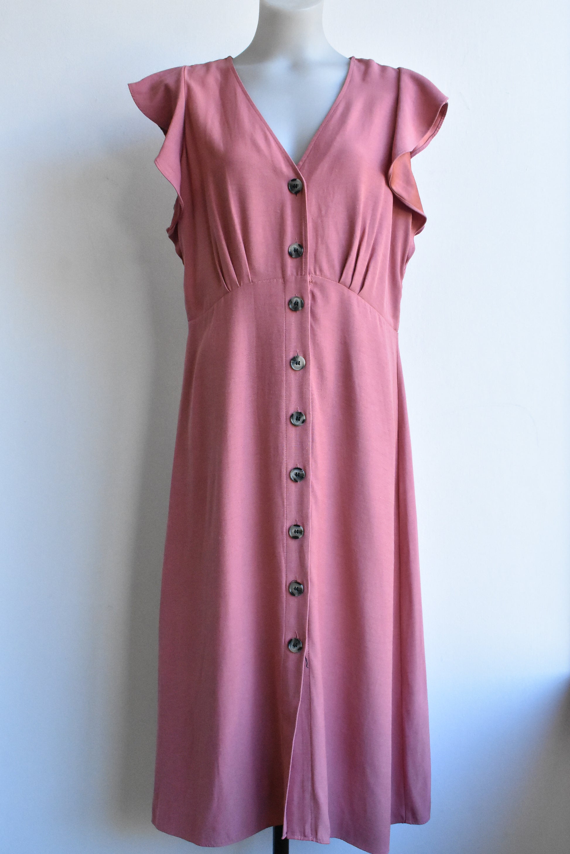 Rosa Buttoned Midi Dress